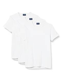 Navigare Herren 570 Sport T-Shirt 3er Pack,Weiß (Bianco Bianco),Large (Herstellergröße:5) von Navigare