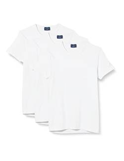 Navigare Herren 570 Sport T-Shirt 3er Pack,Weiß (Bianco Bianco),Small (Herstellergröße:3) von Navigare