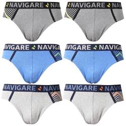 Navigare Herren Slip (6er Pack), 6 Herren-Slips ( B21109-2 ), XXL von Navigare