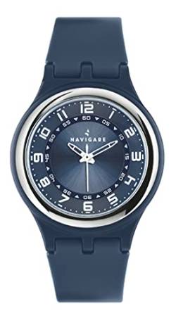 Navigare Herrenuhr NA242-06, blau, Minimalistisch von Navigare