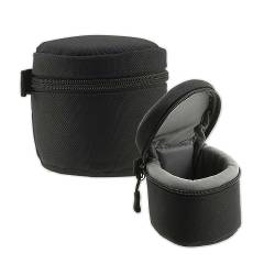 Navitech Schwarz Wasserdicht Kameraobjektiv Schutzhülle Tasche - Kompatibel Mit Dem Pentax DA 15mm f/4 ED AL Limited Lens von Navitech