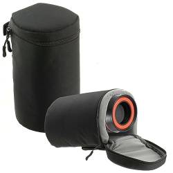 Navitech Schwarz Wasserdicht Kameraobjektiv Schutzhülle Tasche - Kompatibel Mit Dem Pentax SMC DA 18-270mm f/3.5-6.3 SDM Lens von Navitech