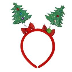 Navna Mistelzweig-Stirnband für Weihnachten, Kopfbedeckung, Haarreifen für Halloween, Weihnachten, Kopfschmuck, Partyzubehör, Weihnachts-Stirnbänder für Mädchen von Navna
