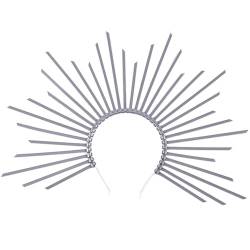 Sonnen-Stirnband, Göttinnen-Kopfschmuck, stilvolles Haarband, Urlaubs-Stirnband, Haar-Accessoire, Legierungsmaterial für besondere Versammlungen, luxuriöses Haar-Accessoire von Navna