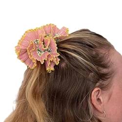 Spitzen-Haargummis für Frauen, UpdoHair, elastische Haarringe, ästhetischer Haargummi, Pferdeschwanz, Haarhalter, handgefertigtes Spitzen-Stirnband, langlebiges Haar-Accessoire von Navna