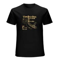 Technics School of Music T-Shirt Mens Unisex Black Tees XL von NeLLn