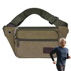 Gürteltasche für Männer | Canvas-Taillen-Hüfttasche | Gürteltasche mit Reißverschluss für Männer und Frauen, kompakte Tasche, Hüfttasche für Reisen, Wandern Neamou von Neamou
