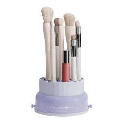 Neamou 2-in-1 Kosmetikpinsel-Organizer,Make-up-Pinselhalter | Das Silikon-Pinsel-Reinigungspad umfasst einen Kosmetikpinsel-Organizer und ein Make-up-Pinsel-Waschwerkzeug für Frauen von Neamou