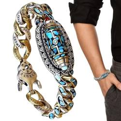 Neamou Edelstein-Perlenarmbänder | Wickelarmbänder aus runden Edelsteinperlen,Layering-Perlenstrang, runde Edelsteinperlen für Erwachsene, Frauen, Männer von Neamou
