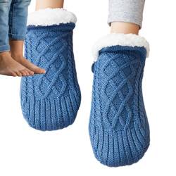 Neamou Rutschfeste Thermosocken für den Boden, Winter dicke Fuzzy-Socken Slipper-Socken für Damen, Dicke, flauschige Slipper-Socken, warme Weihnachtssocken für Damen und Herren von Neamou