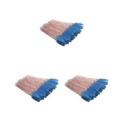 3 Set mit 50 Stück Wimpernpinsel, exquisite Make-up-Tools, Valentinstag, süße Augenbrauenpinzette, leicht zu greifen, Augenbrauenpinsel, rosa Stab / Blau von NeaxgeandX