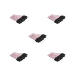 5 Set 50 Stück Wimpernbürste Exquisite Frauen Zubehör Valentinstag Süße Augenbrauen Pinzette Falsche Augenbrauen Pinsel Hellrosa/Schwarz von NeaxgeandX