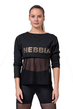NEBBIA Damen Shirt schwarz/Gold M von Nebbia