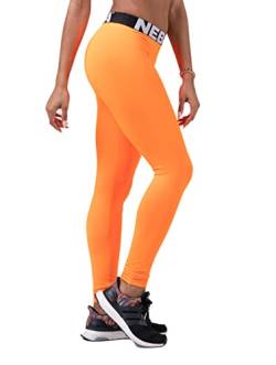 Nebbia, Squad Hero Scrunch Butt leggings, scrunch butt and shaping effect, maximum movement, firmer flexible eco or softer elastic material, color Orange, size L von Nebbia