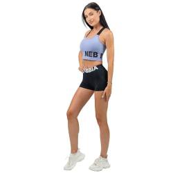 Nebbia Fitness-Shorts Mit Hohem Bund Glute Pump, Schwarz Kurze Hose M von Nebbia