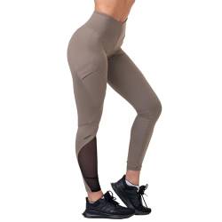 Nebbia Mocha Sport Leggings Damen High Waist, Push up Leggings, Sportleggins Damen Lang Figurbetont, Yogahose Damen, Sporthose Damen lang, Damen Leggings Sportkleidung XS von Nebbia