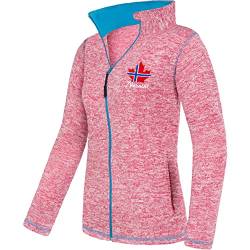 Nebulus Damen Fleecejacke Chios, warme Fleece Jacke, mit langem Full-Zip Reißverschluss, pink-Malibu - L/40 von Nebulus