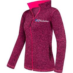 Nebulus Damen Fleecejacke Tanna, warme Fleece Jacke, mit langem Full-Zip Reißverschluss, Fuchsia-pink - M/38 von Nebulus