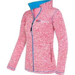 Nebulus Damen Fleecejacke Tanna, warme Fleece Jacke, mit langem Full-Zip Reißverschluss, pink-Malibu - M/38 von Nebulus