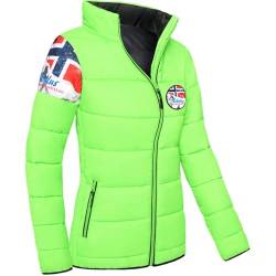 Nebulus Damen Jacke BRAXTON, warme Outdoorjacke, praktische & vielseitige Übergangs- & Winterjacke, lime green - XXL/44 von Nebulus