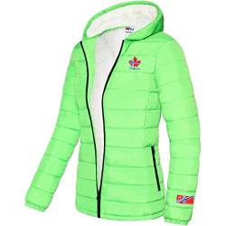 Nebulus Damen Jacke GLOWFUR, warme Outdoorjacke, praktische & vielseitige Übergangs- & Winterjacke, lime - L/40 von Nebulus