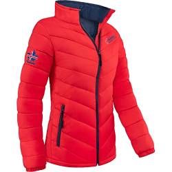 Nebulus Damen Jacke LEMAN, warme Outdoorjacke, praktische & vielseitige Übergangs- & Winterjacke, rot - M/38 von Nebulus