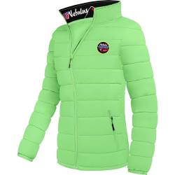 Nebulus Damen Jacke TAMMES, warme Outdoorjacke, praktische & vielseitige Übergangs- & Winterjacke, Lime Green - S/36 von Nebulus