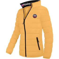 Nebulus Damen Jacke TAMMES, warme Outdoorjacke, praktische & vielseitige Übergangs- & Winterjacke, gelb - S/36 von Nebulus