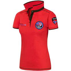 Nebulus Damen Poloshirt Forward, Shirt, Sweatshirt, Polo, rot - S/36 von Nebulus