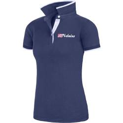 Nebulus Damen Poloshirt LASTONE, Shirt, Sweatshirt, Polo, Navy-weiß - L/40 von Nebulus