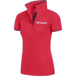 Nebulus Damen Poloshirt LASTONE, Shirt, Sweatshirt, Polo, rot-schwarz - M/38 von Nebulus
