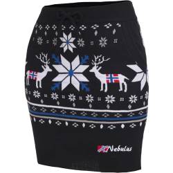 Nebulus Damen Rock SKIRTY, lässiger Rock, Winterrock, schwarz - XXL/44 von Nebulus