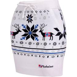 Nebulus Damen Rock SKIRTY, lässiger Rock, Winterrock, weiß - XXL/44 von Nebulus