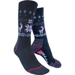 Nebulus Damen Socken WOOLY, Thermosocken, atmungsaktive Socken, schwarz, Größe 35-38 von Nebulus