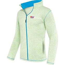 Nebulus Herren Fleecejacke Tanna, warme Fleece Jacke, mit langem Full-Zip Reißverschluss, Lime-Malibu - S von Nebulus