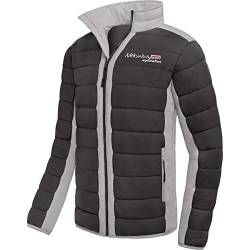 Nebulus Herren Jacke FIGHT, warme Outdoorjacke, praktische & vielseitige Übergangs- & Winterjacke, schwarz-grau - XL von Nebulus