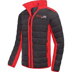 Nebulus Herren Jacke FIGHT, warme Outdoorjacke, praktische & vielseitige Übergangs- & Winterjacke, schwarz-rot - XXL von Nebulus