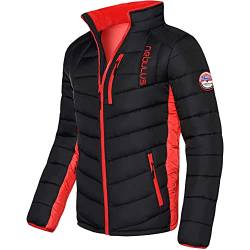 Nebulus Herren Jacke GRAFFITY, warme Outdoorjacke, praktische & vielseitige Übergangs- & Winterjacke, schwarz-rot - M von Nebulus