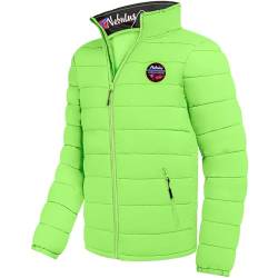 Nebulus Herren Jacke TAMMES, warme Outdoorjacke, praktische & vielseitige Übergangs- & Winterjacke, Lime Green - 3XL von Nebulus