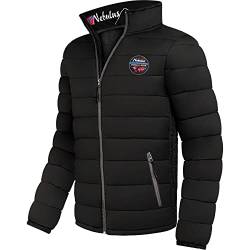 Nebulus Herren Jacke TAMMES, warme Outdoorjacke, praktische & vielseitige Übergangs- & Winterjacke, schwarz - XL von Nebulus