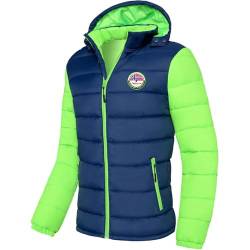 Nebulus Herren Jacke UNIMAK, warme Outdoorjacke, praktische & vielseitige Übergangs- & Winterjacke, navy - green_f - S von Nebulus