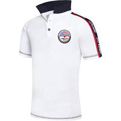 Nebulus Herren Poloshirt NEBI, Shirt, Sweatshirt, Polo, weiß - S von Nebulus