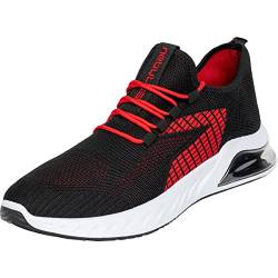 Nebulus Herren Sneaker ROYAL, Schuhe, Sportschuhe, Freizeit, schwarz-rot - 44 von Nebulus