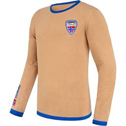 Nebulus Herren Strickpullover CEM, lässiger Pullover, vielseitig, beige-blau - XXL von Nebulus