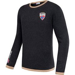 Nebulus Herren Strickpullover CEM, lässiger Pullover, vielseitig, schwarz-beige - L von Nebulus