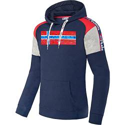 Nebulus Herren Sweater Nebraska, Hoody, praktischer Kapuzenpulli, Navy - M von Nebulus