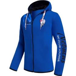 Nebulus Herren Sweatjacke CLUBLOUNGE, Jacke, praktische Kapuzenjacke (M, Blau) von Nebulus