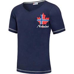 Nebulus Herren T-Shirt Corvin, Shirt, T-Shirt, V-Ausschnitt, Navy - M von Nebulus
