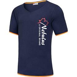 Nebulus Herren T-Shirt Keno, stylisches Shirt, V-Ausschnitt, Navy - XXL von Nebulus