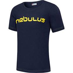 Nebulus Herren T-Shirt LEOS, Shirt, T-Shirt, Rundhals-Ausschnitt, Navy-gelb - XL von Nebulus